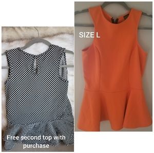 Vibrant Peplum top (FREE 2nd top with purchase)